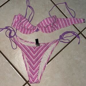 Triangl Lotus Bikini size Small+ Top and Medium Tie Bottom GUC